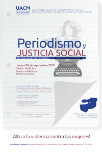 Cartel PeriodismoyJusticiaSocial_baja